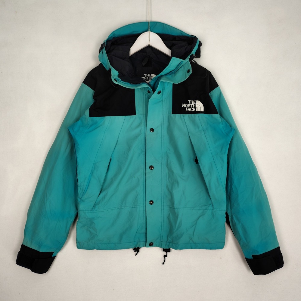 The North Face Vintage Gore-Tex Mountain Light Jacket Teal Black USA Made Small